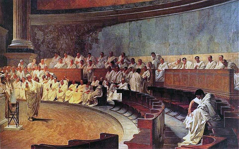Cicero Denounces Catiline by Maccari